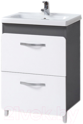 Тумба с умывальником Акваль СЕУЛ.62.10.27.N + Артвин 60 - фото