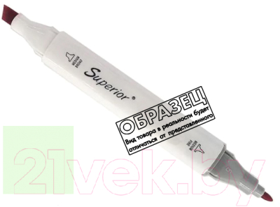 Маркер перманентный Superior Двухсторонний BG225 - фото