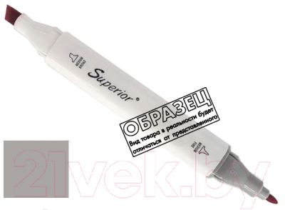 Маркер перманентный Superior Двухсторонний GG212 - фото