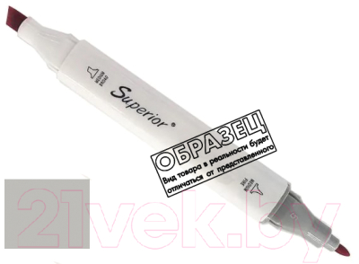 Маркер перманентный Superior Двухсторонний GG3 - фото