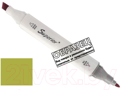 Маркер перманентный Superior Двухсторонний GY220 - фото