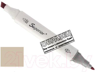 Маркер перманентный Superior Двухсторонний WG202 - фото