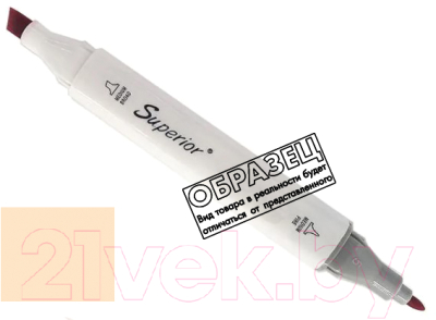 Маркер перманентный Superior Двухсторонний WG204 - фото