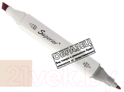 Маркер перманентный Superior Двухсторонний WG205 - фото