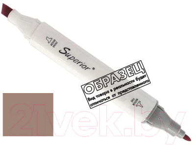 Маркер перманентный Superior Двухсторонний WG207 - фото