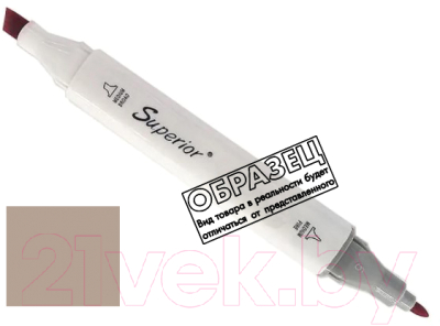 Маркер перманентный Superior Двухсторонний WG3 - фото