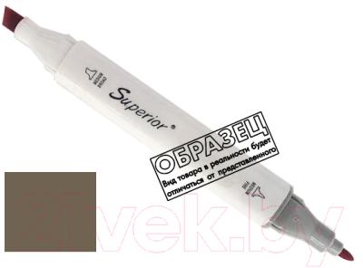 Маркер перманентный Superior Двухсторонний WG7 - фото