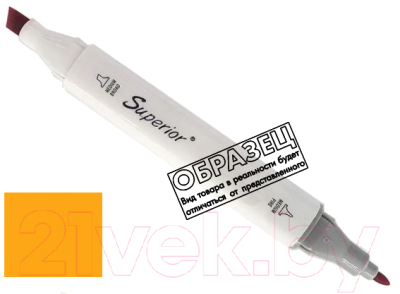 Маркер перманентный Superior Двухсторонний Y233 - фото