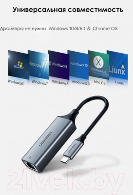 Сетевой адаптер Ugreen CM199 / 50737
