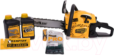 Бензопила цепная Champion A254-18 + подарочный набор