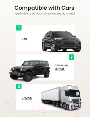 Зарядное устройство автомобильное Ugreen CD130 / 30780