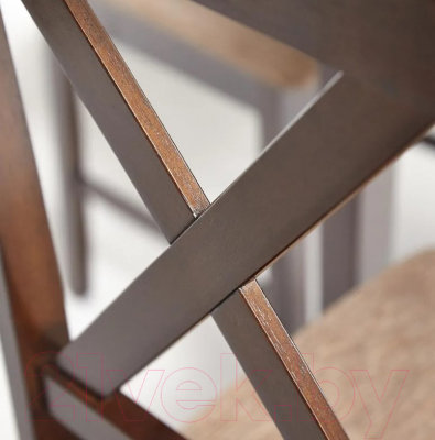 Обеденная группа Tetchair Hudson Dining Set эконом (дерево гевея/Cappuccino)