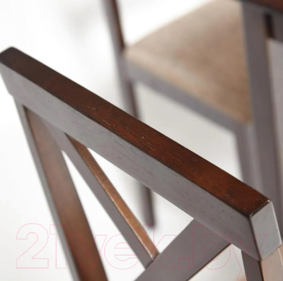 Обеденная группа Tetchair Hudson Dining Set эконом (дерево гевея/Cappuccino)