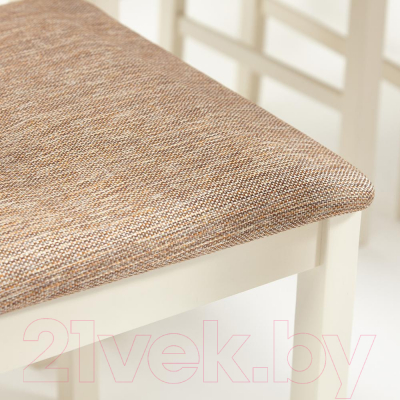 Обеденная группа Tetchair Hudson Dining Set эконом (дерево гевея/Ivory White)