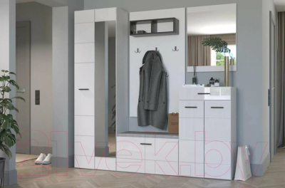 Зеркало НК Мебель Gloss / 72374526 (белый)