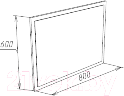 Зеркало НК Мебель Бланка / 72250069 (дуб сонома)