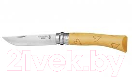 Нож складной Opinel №7 VRI Nature Hearts сердца / 0015489 - фото