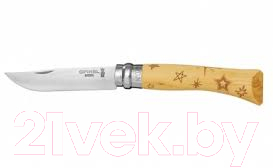 Нож складной Opinel №7 VRI Nature Stars звезды / 0015496 - фото