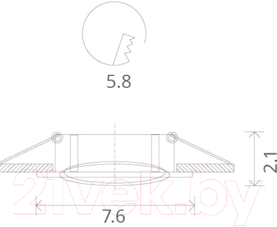 Точечный светильник Arte Lamp Basic A2103PL-1BK