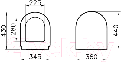 Сиденье для унитаза VitrA С крышкой Zentrum 94-003-001