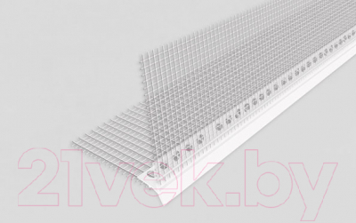 Уголок штукатурный Profigips ПВХ с сеткой и защитной лентой