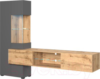 Горка НК Мебель Point тип-70 / 71774910 (дуб вотан/серый графит) - фото