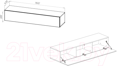 Тумба НК Мебель Point тип-30 / 71774444