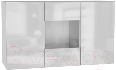 Тумба НК Мебель Point тип-1.2 / 71774467 (белый/белый глянец) - фото