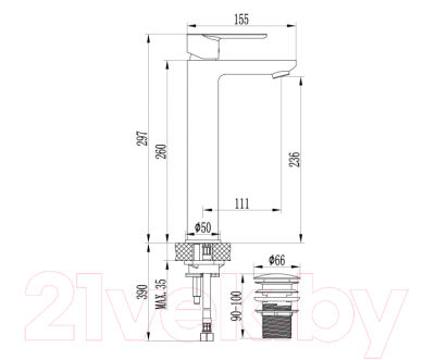 Смеситель Ledeme L1055-22