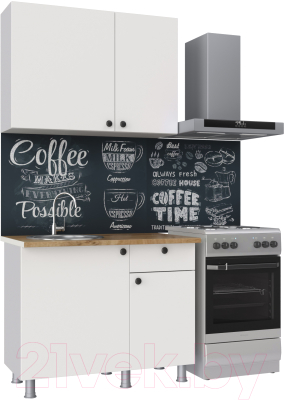 Кухонный гарнитур НК Мебель Деми 100 / 76144506 (белый) - фото