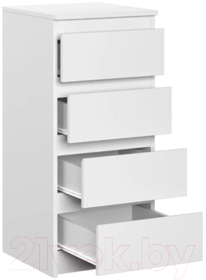 Комод НК Мебель Stern Т-2 4-я / 72674926 (16мм,белый)