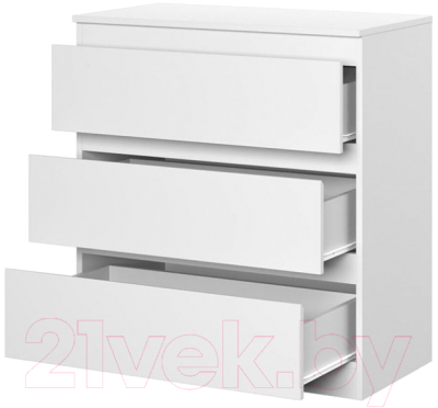 Комод НК Мебель Stern Т-3 3-я / 72674928 (16мм, белый)