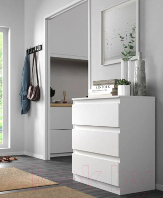 Комод НК Мебель Stern Т-3 3-я / 72674928 (16мм, белый)