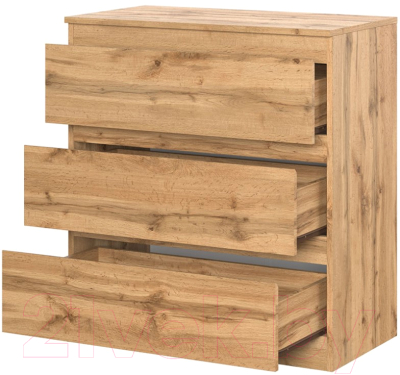 Комод НК Мебель Stern Т-3 3-я / 72674927 (16мм, дуб вотан)
