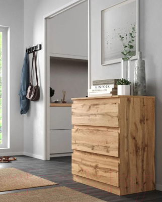 Комод НК Мебель Stern Т-3 3-я / 72674927 (16мм, дуб вотан)