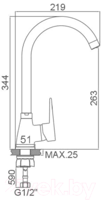 Смеситель Loffrey LF84012W