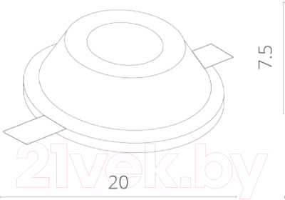 Точечный светильник Arte Lamp Invisible A9270PL-1WH