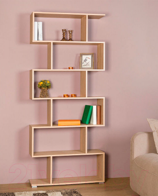 Стеллаж НК Мебель Слим / 75130168 (дуб сонома)