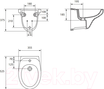 Унитаз подвесной с инсталляцией Cersanit Delfi (S-SET-DEL/Black/TPL/Cg-w)