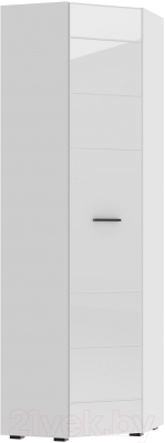 Шкаф НК Мебель Gloss 64x64 / 73374541 (белый/белый глянец) - фото