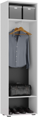 Шкаф НК Мебель Gloss 64x64 / 73374540 (белый/белый глянец)