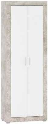 Шкаф НК Мебель Монтана ШК-80 / 73020149 (Atelier/белый глянец) - фото