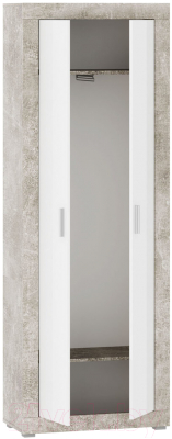 Шкаф НК Мебель Монтана ШК-80 / 73020149 (Atelier/белый глянец)