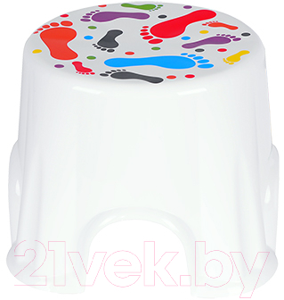 Табурет-подставка Эльфпласт Пенек с рисунком / EP163