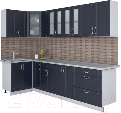 Готовая кухня Интерлиния Мила Крафт 1.2x2.9 - фото