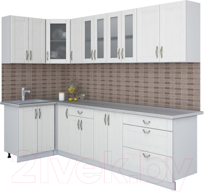 Готовая кухня Интерлиния Мила Крафт 1.2x2.9 - фото
