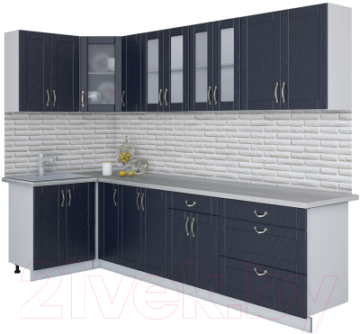 Готовая кухня Интерлиния Мила Крафт 1.2x3.0 - фото
