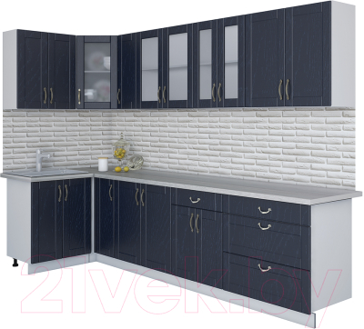 Готовая кухня Интерлиния Мила Крафт 1.2x3.1 - фото