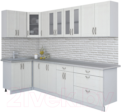Готовая кухня Интерлиния Мила Крафт 1.2x3.0 - фото