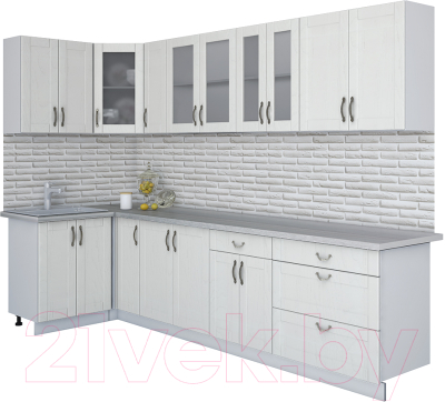 Готовая кухня Интерлиния Мила Крафт 1.2x3.1 - фото